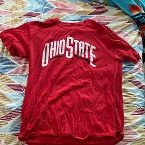 Ohio state red shirt, size large, color red
